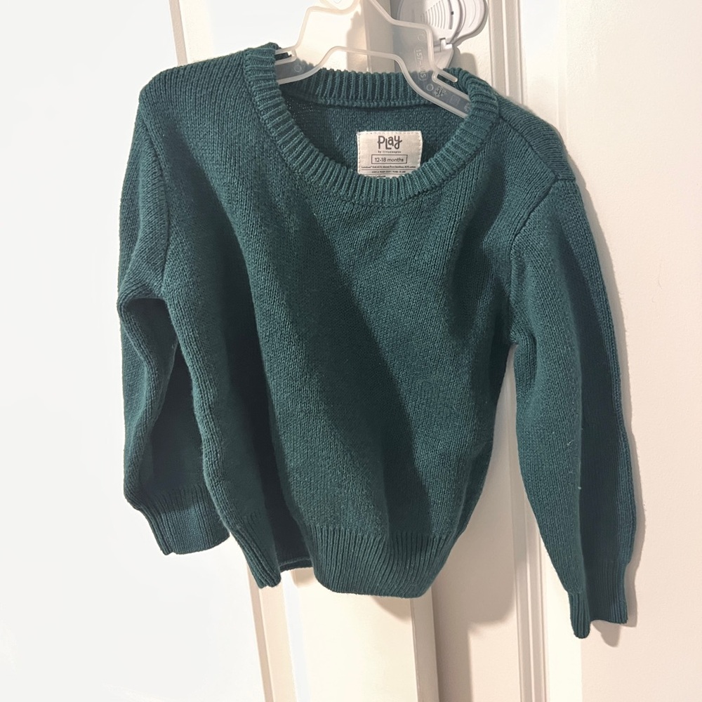 Little sleepies play Green baby Sweater